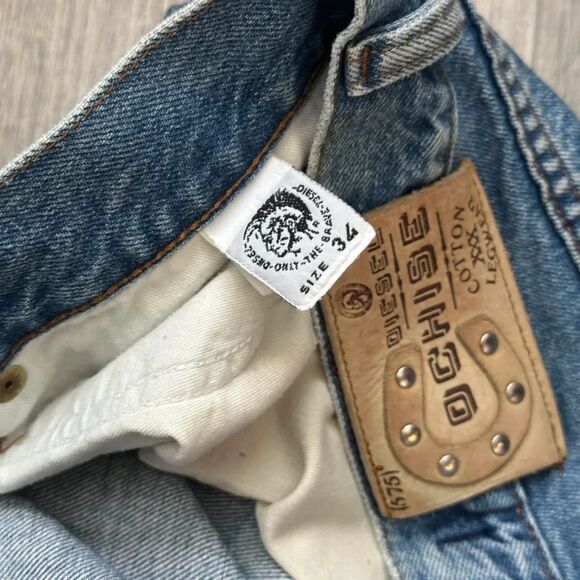 Vintage Diesel Cochise Western Wear Denim Jeans Size 34X34 - Picture 7 of 7